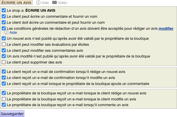 ÉCRIRE UN AVIS